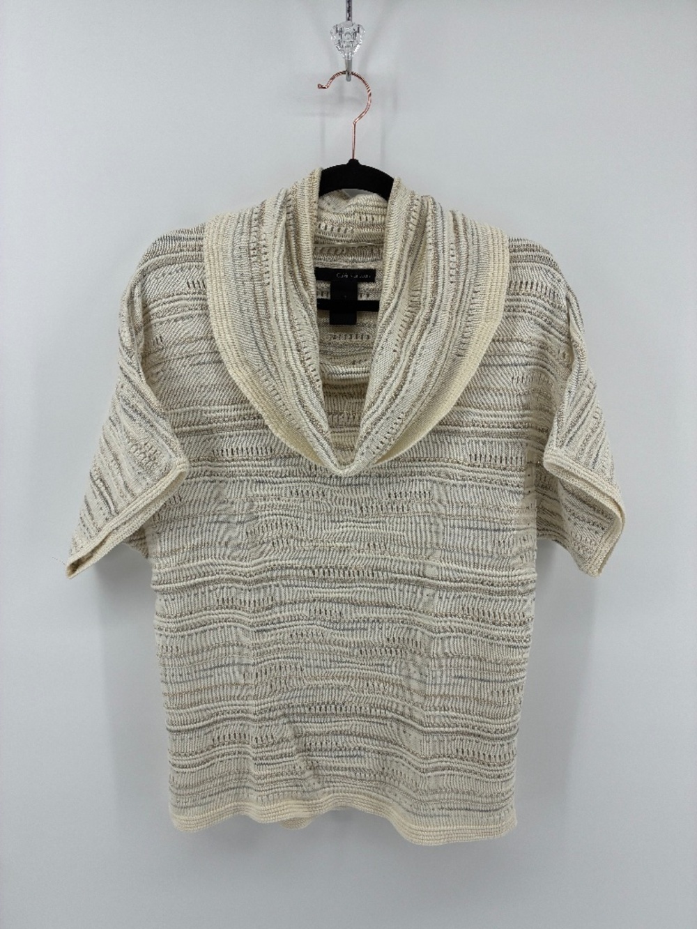 Calvin Klein Jeans Cream Knit Wool Blend Top